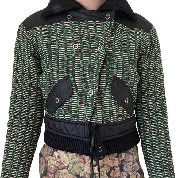 NWOT Opening Ceremony Tweed Nylon Jacket